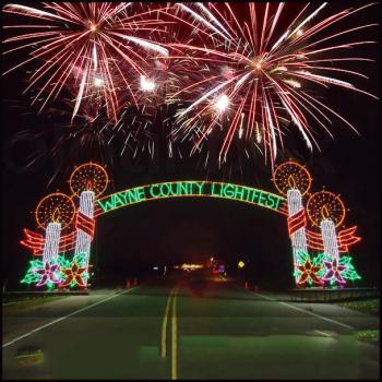 Wayne County Lightfest at Hines Park in Westland